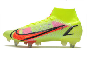 Nike Mercurial Superfly VIII Elite SG Campo Trava Mista - Verde/Vermelha