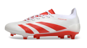 Adidas Predator Accuracy FG - Branco/Vermelho