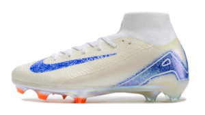 Nike Air Zoom Mercurial Superfly X Elite FG - Branco/Laranja/Azul