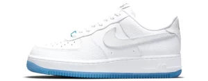 Nike Air Force 1 Low UV Reactive Swoosh - Branco/Azul